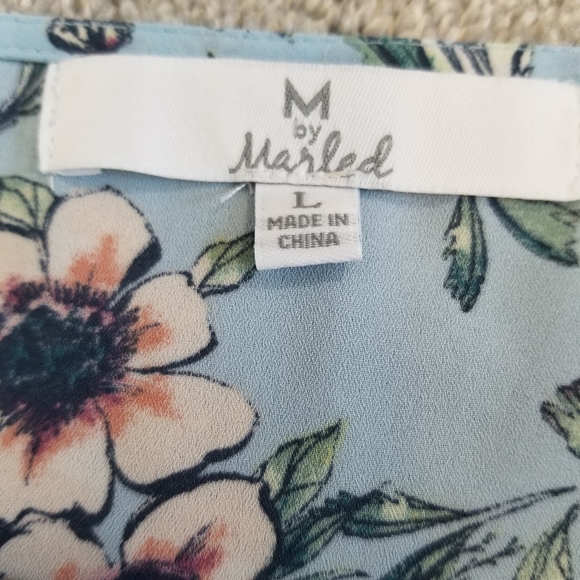 Floral blouson top~large - Picture 4 of 12